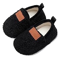 L-RUN Toddler Boys Girls House Slippers Indoor Home Shoes Warm Socks for Kids