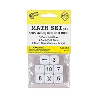 Koplow Games KOP11701 Whole Number Dice Game Set, Multicolor, Standard (15mm - 17mm)