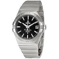 Omega Constellation Co-Axial Stainless Steel Automatic Mens Watch Black Dial Date 123.10.38.21.01.001