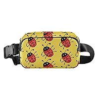 Ladybug Vektor Fanny Packs for Women Men Belt Bag with Adjustable Strap Fashion Waist Packs Crossbody Bag Waist Pouch Waist Pack Bag for Running Travel