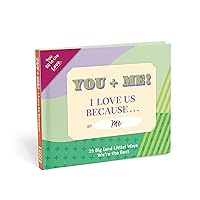 Knock Knock You + Me, I Love Us Because Book Fill in the Love Fill-in-the-Blank Book & Gift Journal (25 Prompts), 5 x 5.75-Inches