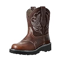 Women's Round Toe Low Heel Short Boots With Embroidered Pattern Western Cowboy Boots Western Cowboy Style Work Boots