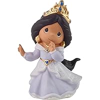 Precious Moments Princess Jasmine Figurine | Disney Showcase Jasmine Happily Ever After Bisque Porcelain Figurine | Disney Princess | Hand-Painted