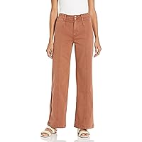 PAIGE Women's Brooklyn High Rise Wide Leg Doubl Ebutton in Vintage Mocha Bisque