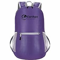 Ultra Lightweight Hiking Backpack - Water Resistant Small Backpack Packable Daypack for Women Men (Purple)