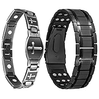 Magnetic Bracelets for Men, Ultra Strength Magnet Bracelet Jewelry Gifts with Sizing Tool