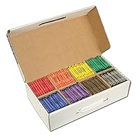 Crayons Made With Soy, 100 Each Of 8 Colors, 800/carton