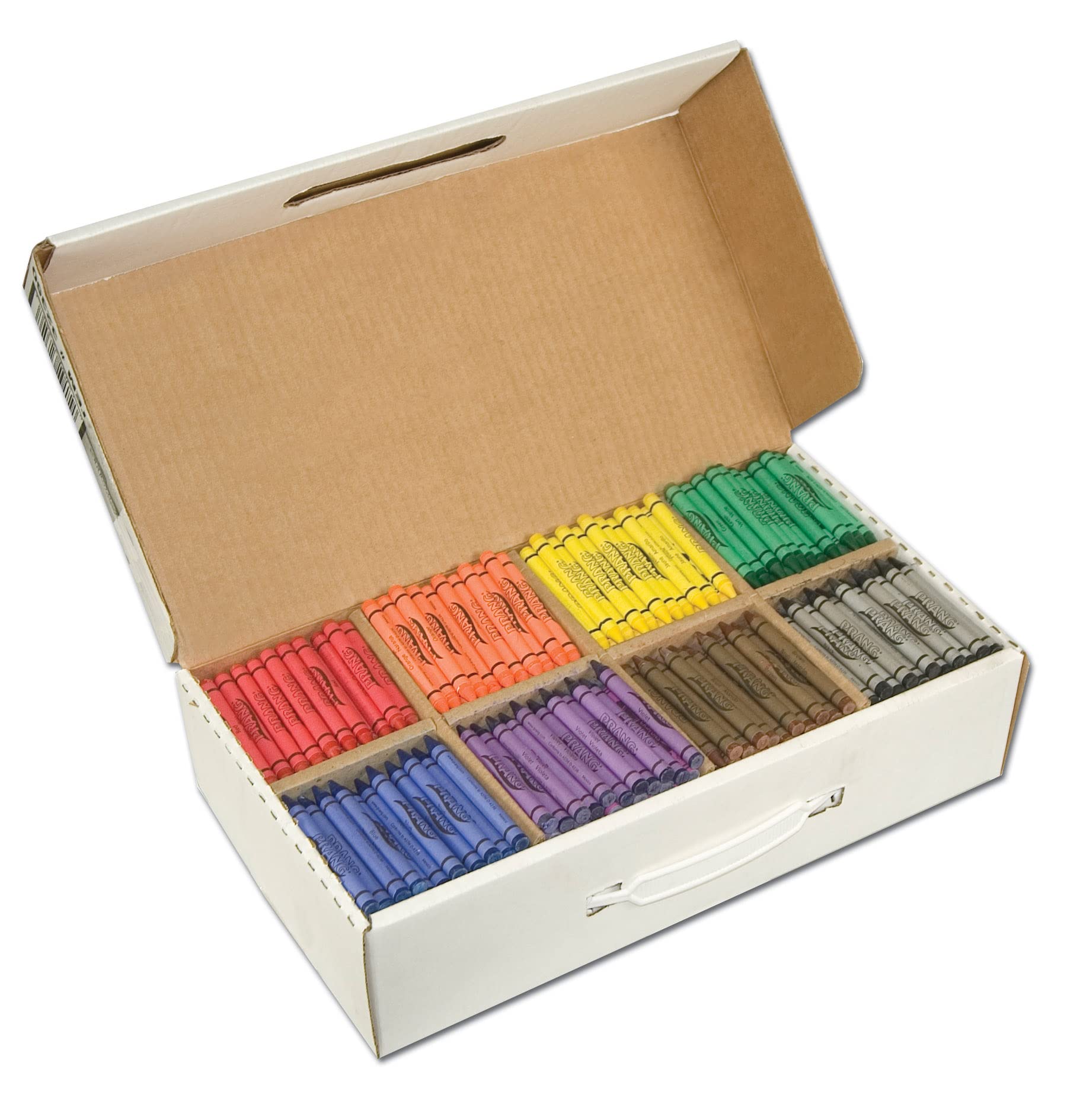 Prang Crayons Made With Soy, 100 Each Of 8 Colors, 800/carton