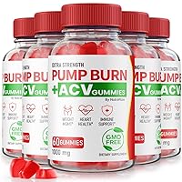 (5 Pack) Pump Burn ACV Gummies - Pump Burn Keto ACV Gummies, Pump Burn + ACV Gummies for Advanced Weight Loss, Maximum Strength, Keto + ACV Gummy, PumpBurn Gomitas Reviews (300 Gummies)