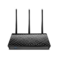 ASUS AC1750 WiFi Router (RT-AC66U B1) - Dual Band Gigabit Wireless Internet Router, ASUSWRT, Gaming & Streaming, AiMesh Compatible, Included Lifetime Internet Security, Adaptive QoS, Parental Control