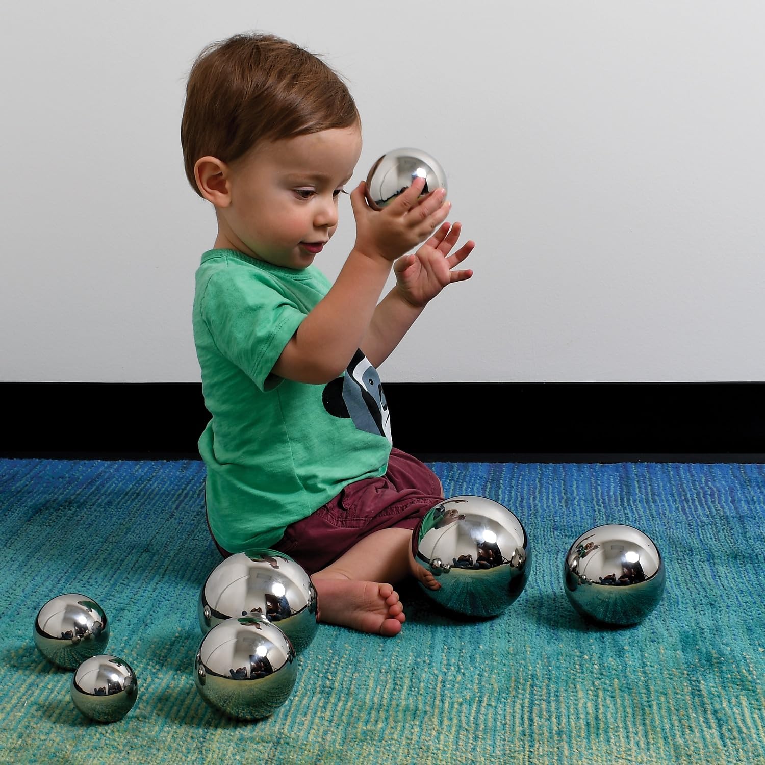 TickiT Sensory Reflective Sound Balls - Set of 7 - Multi-sensory Toy for Babies, Toddlers - Resource for Special Educational Needs