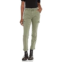 PAIGE Women's Jolie High Rise Slim Pant Ankle Length in Vintage Ivy Green