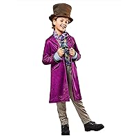Rubies Boy's Wonka Movie Willy Wonka Complete CostumeChild Costume