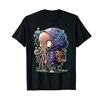 Cool Octopus Graffiti Manga Anime Character T-Shirt