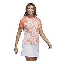 adidas Women's Floral Golf Polo Shirt