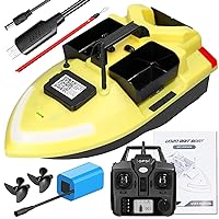 doorslay RC Bait Boat for Fishing, GPS Fishing Bait Boat, 500M Remote Control Dual Motor Fish Finder, 2Kg Loading Support Automatic Cruise/Return/Route Correction with Night Light Turn Signal