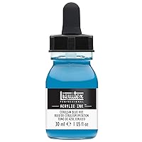 Liquitex Professional Acrylic Ink, 1-oz (30ml) Jar, Cerulean Blue Hue