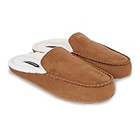 Men's Moccasin Home Slippers, Brown