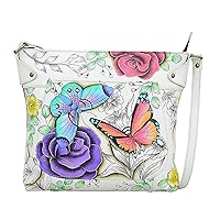 Anna by Anuschka Women's Hand Painted Genuine Leather Convertible Tote