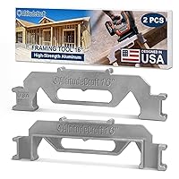 Framing Tools - 16'' Framing Stud Layout Tool, Stud Framing Jig for 16 Inch On-Center Precision Wall Stud Framing Measurement (2-Piece Set)