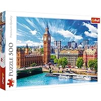 Trefl Sunny Day in London 500 Piece Jigsaw Puzzle Red 19