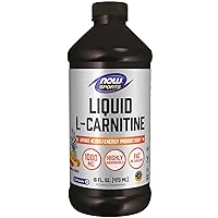 NOW Sports Nutrition, L-Carnitine Liquid 1,000 mg, Highly Absorbable, Tropical Punch, 16-Ounce