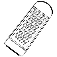 Handheld Cheese Grater, Stainless Steel Kitchen Grater Flat Cheese Grater with Non-Slip Handle and Base Food Grater Handheld Cheese Grater for Potato, Vegetable, Butter