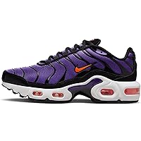 Nike Air Max Plus Big Kids' Shoes (CD0609-024, Black/Voltage Purple/Purple Agate/Total Orange) Size 5.5