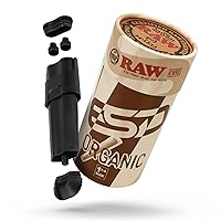 RAW Double Shot 2 Cone Filler + RAW Organic 1 1/4 Pre Rolled Cones - 100 Pack