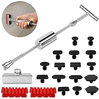 Dent Puller - Dent Remover with T bar Dent Puller and Upgraded Dent Puller Tabs for Car Dent Repair and Metal Surface Dent Removal