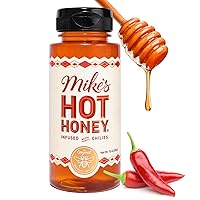 America's #1 Brand of Hot Honey, Spicy Honey, All Natural 100% Pure Honey Infused with Chili Peppers, Gluten-Free, Paleo-Friendly (10oz Bottle, 1 Pack)