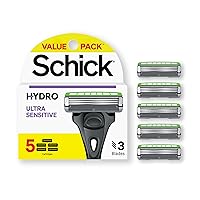 Schick Hydro Slim Head Sensitive Refills — Schick Razor Refills for Men, Men’s Razor Refills, 5 Count