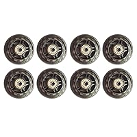 Inline Skate Wheels 72MM 82A w/Bearings for Roller Blade Wheel Replacement, Luggage Wheels, Furniture Wheels Replacement Roller Skate Wheels, 8 Pack