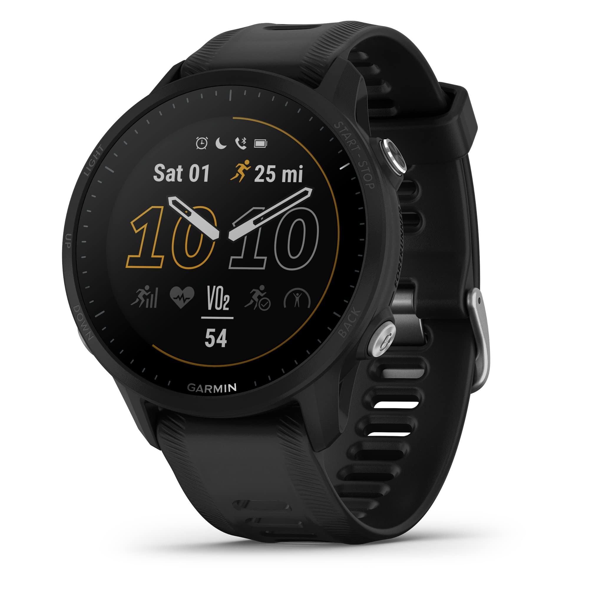 Garmin Forerunner® 955, GPS Running Smartwatch, Tailored to Triathletes, Long-Lasting Battery, Black & HRM-Pro Plus, Premium Chest Strap Heart Rate Monitor, Captures Running Dynamics