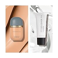 COVER FX Power Play Buildable Medium to Full Coverage Foundation, M1 + Gripping Makeup Primer