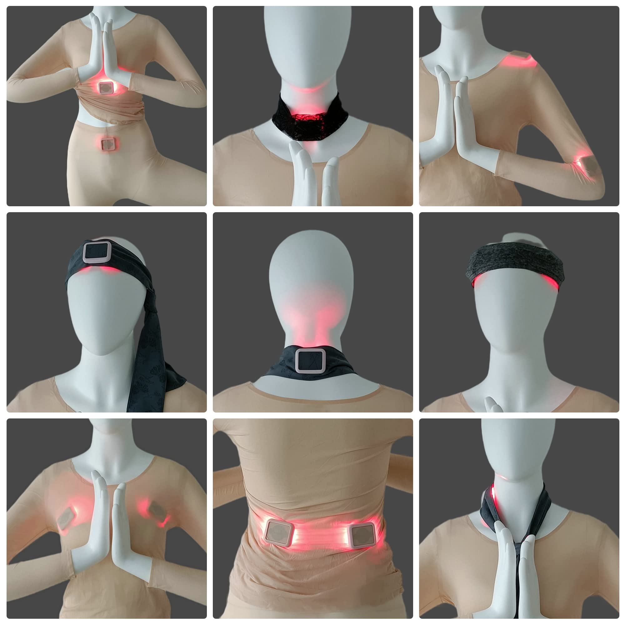 Red Light Therapy Device for Body, KKbili Near Infrared Red Light & Heat Therapy for Pain Reliving, Red-Light Heat Lamp Massager for Shoulder Back ...