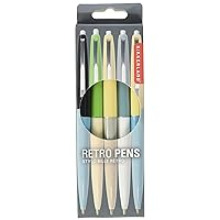 Retro Pens, Set of 5, Multi (4308-A)