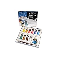Winsor & Newton Artisan Water Mixable Oil Color Paint, Studio Set, 1.25-oz (37ml) Tubes, Set of 10