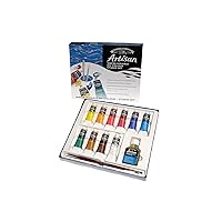 Winsor & Newton Artisan Water Mixable Oil Color Paint, Studio Set, 1.25-oz (37ml) Tubes, Set of 10