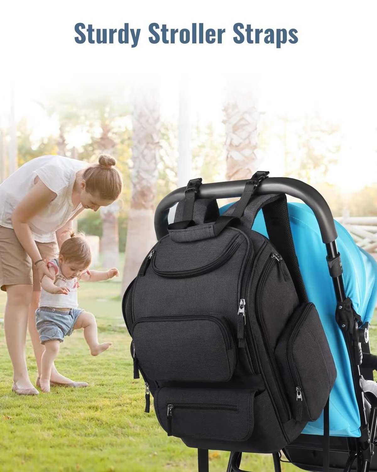 Mancro Multifunctional Dad Diaper Bag & Breastmilk Cooler Bag with Ice Pack