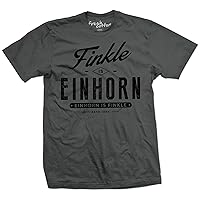 Ace Ventura Pet Detective - Finkle is Einhorn, Einhorn is Finkle Funny Movie Quote Shirt (X-Large, Charcoal)