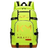 PSG Graphic Laptop Bag Student Lightweight Bookbag,Teens Mbappe Daily Rucksack Football Star Knapsack