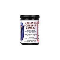 L-Arginine 5000mg L-Citrulline 1000mg Combo Powder 16 Oz. - Tart Cherry Cardio Heart Health Supplement, Nitric Oxide Booster, Pre Workout, Pack of 2
