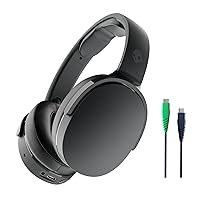 Skullcandy Hesh Evo Wireless Headphones with Charging Cable, 36 Hr Battery, Microphone, Works with iPhone Android and Bluetooth Devices - True Black