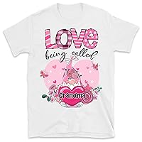 Grandma Valentine Gnome Shirt, Love to Be Called Nana, Mother Day Shirt, Gift for Nana, Mimi, Happy Valentine Day Multicolor