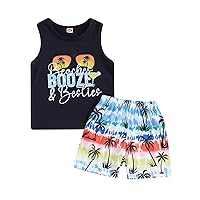 Douhoow Baby Boy Summer Clothes Baby Boy Sleeveless Tank Tops Shorts Sets Toddler Boy Summer Outfits