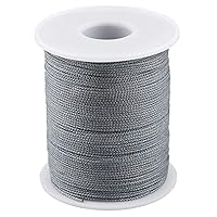 Nylon Thread Twine for Gardening Braided Bracelets DIY Crafts (1mm-394feet, Gray)