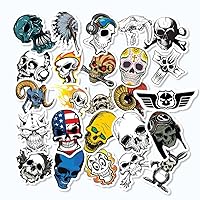 25pcs Collection Skulls Decals Stickers Barbarian Scalp Horror Scary Pack 17
