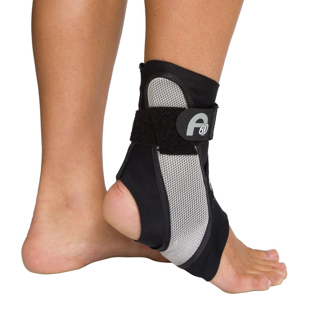 Aircast A60 Ankle Support Brace, Left Foot, Black, Medium (Shoe Size: Men's 7.5-11.5 / Women's 9-13)