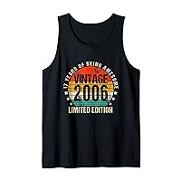 17 Year Old Retro Vintage 2006 Limited Edition 17th Birthday Tank Top